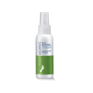 Desodorante Spray pies Foot Works vit. E 100ml Avon