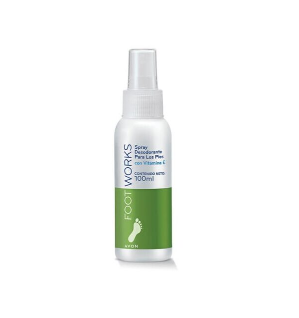 Desodorante Spray pies Foot Works vit. E 100ml Avon