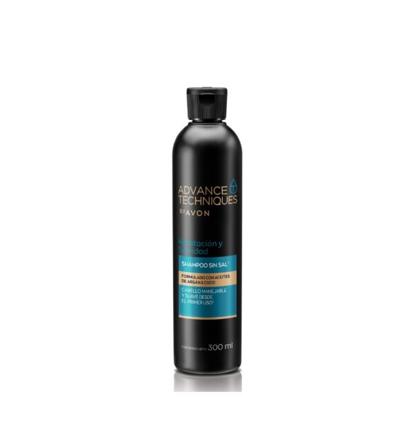 Shampoo Sin Sal Aceites de Argán y Coco 300ml Avon