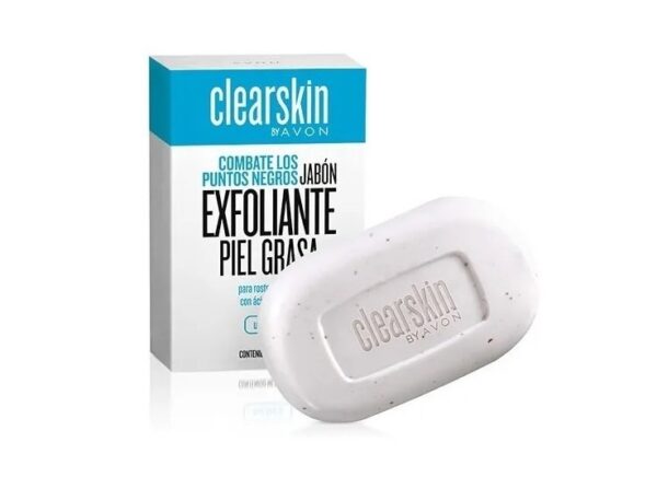 Jabón Limpieza Exfoliante rostro y cuerpo Piel Grasa 80g Avon