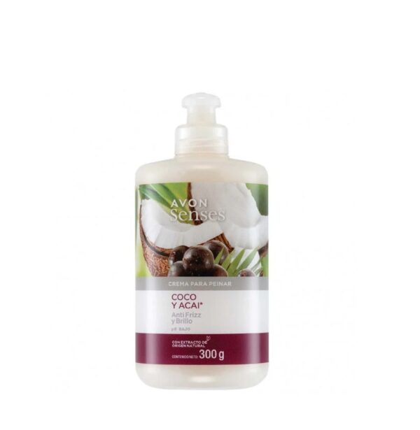 Crema para Peinar Coco y Acai Anti Frizz 300g Avon