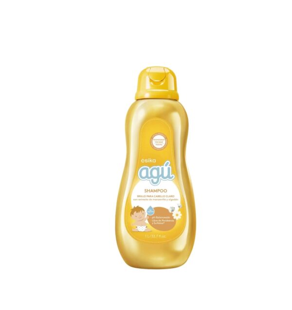 Shampoo Mañanas Felices Manzan. y Algodón Agú 1L esika