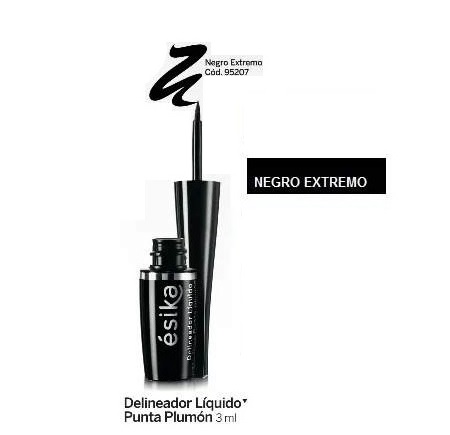 Delineador Líquido Plumón Negro Extremo 3ml esika
