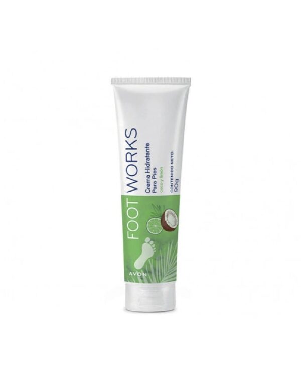 Crema hidratante de pies Foot Works Coco y Limón 90g Avon