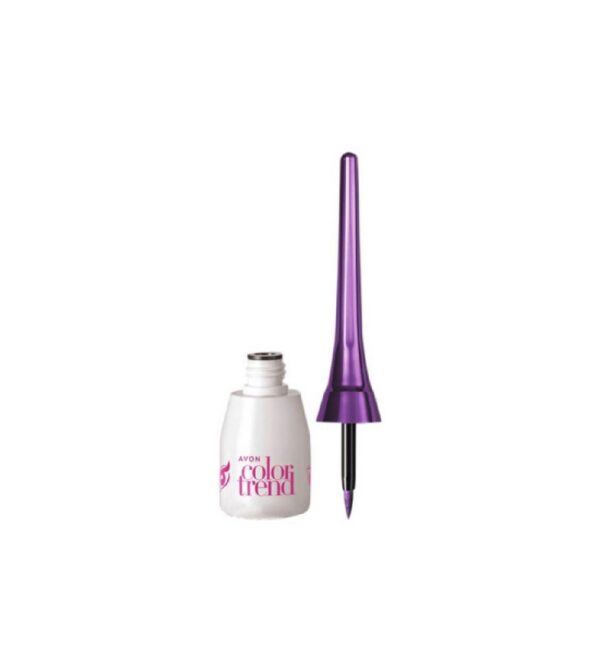 Delineador Líquido Ojos Color Trend Morado Metálico 3ml Avon