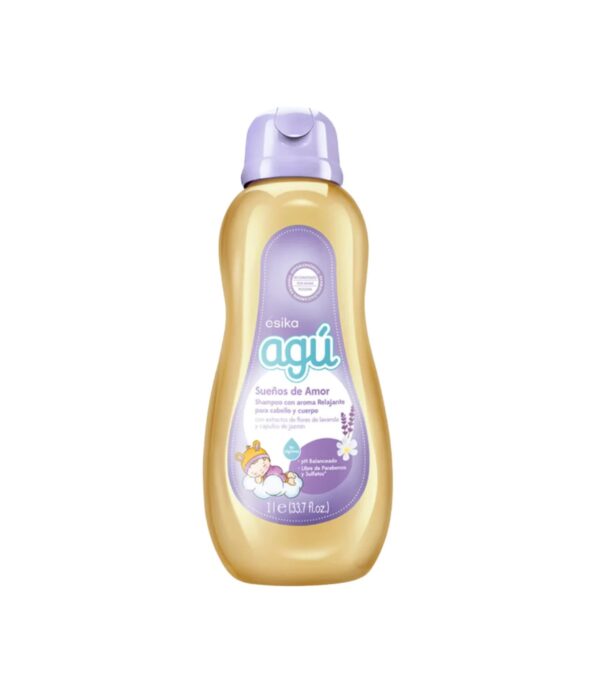 Shampoo con aroma relajante Agú Sueños de Amor 1L esika