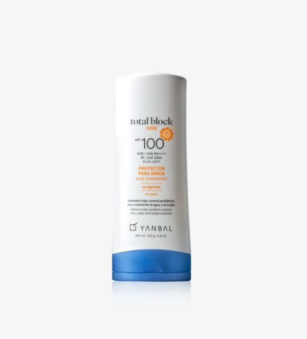 Protector Solar Total Block SPF100 Niños no lágrimas 140g Yanbal