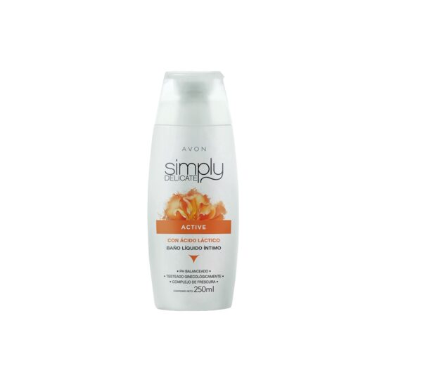 Gel Intimo Ácido Láctico Simply Delicate Active 250ml Avon
