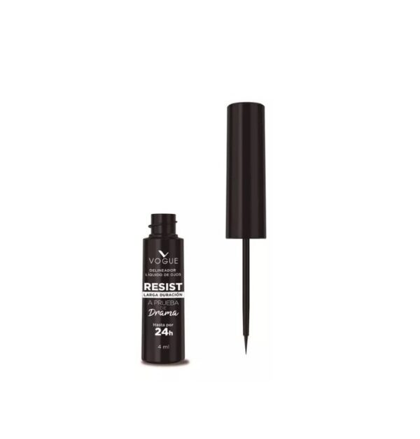 Delineador líquido de ojos color negro 4ml Vogue
