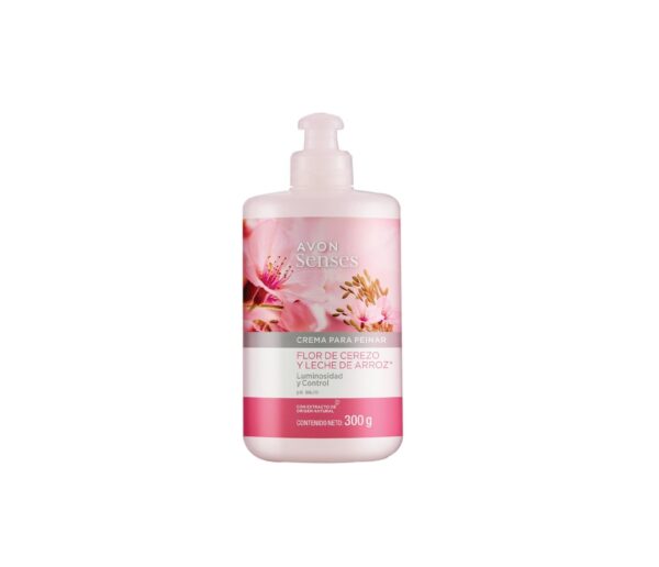Crema para Peinar Flor cerezo y leche de arroz 300g Avon