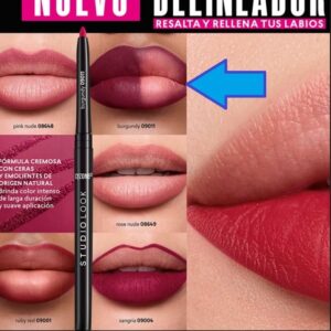 Delineador de labios retráctil studio look tono Burgundy Cyzone