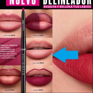 Delineador de labios retráctil studio look tono Rose Nude Cyzone