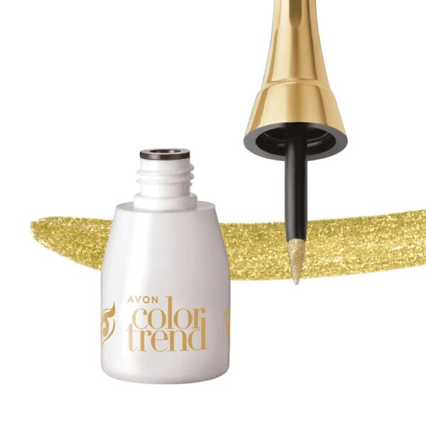Delineador Liquido para Ojos Color Trend tono Dorado Metalico 3ml Avon