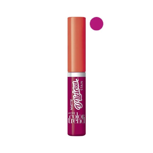 Labial Líquido Matte Delicious Color trend tono Fucsia Delicioso 4ml Avon