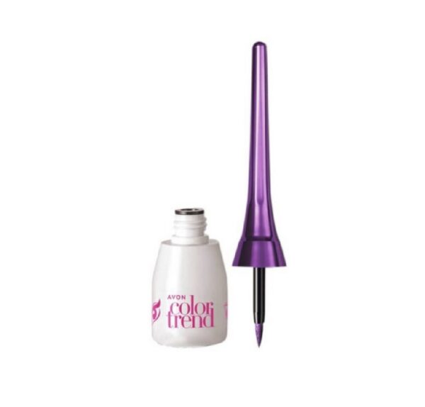 Delineador Líquido Ojos Color Trend tono Morado Metálico 3ml Avon
