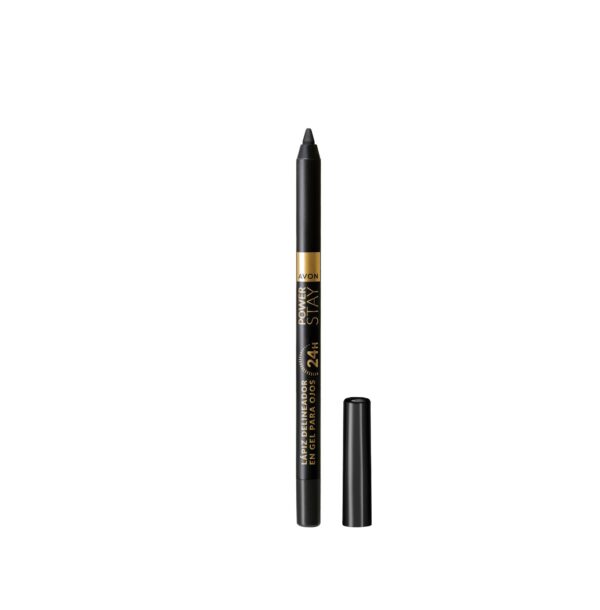 Delineador en gel ojos Power Stay Black Avon