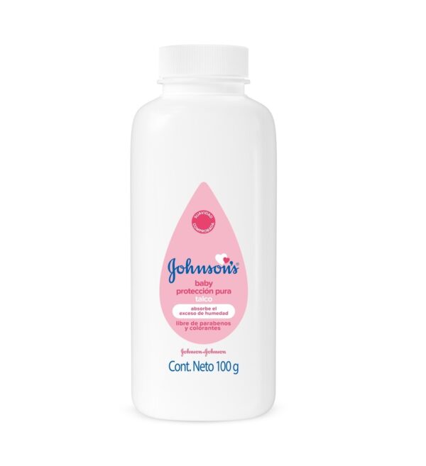Talco libre de parabenos Baby Proteccion pura 400g Johnsons