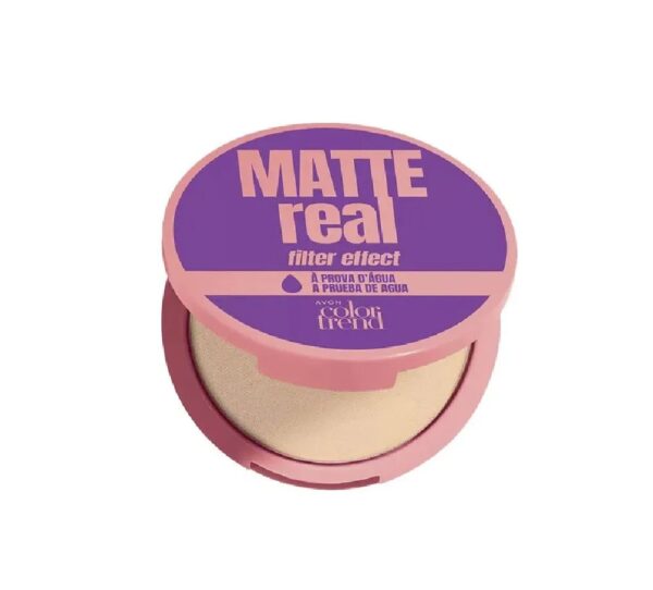 Polvo compacto Matte Real tono Claro Avon Polvo compacto Matte Real tono Claro Avon