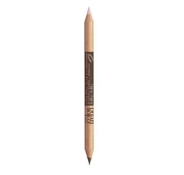 Lapiz de Ceja e Iluminador tono Marron Oscuro - Hueso 0.48g Avon