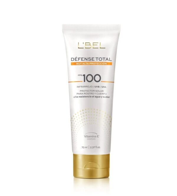 Protector Solar Defense Total FPS100 rostro y cuerpo 70ml Lbel