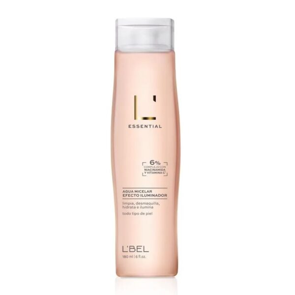 Agua Micelar Essential con efecto Iluminador 180ml Lbel