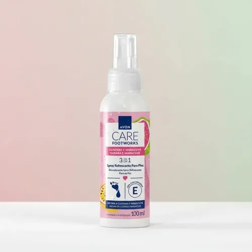 Spray refrescante para pies Guayaba y Maracuya 100ml Avon Spray refrescante para pies Guayaba y Maracuya 100ml Avon