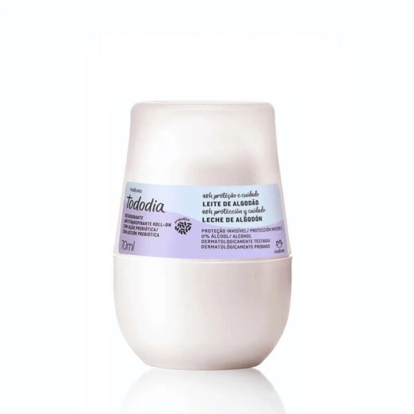 Desodorante roll on todo dia Leche de Algodón 70ml Natura