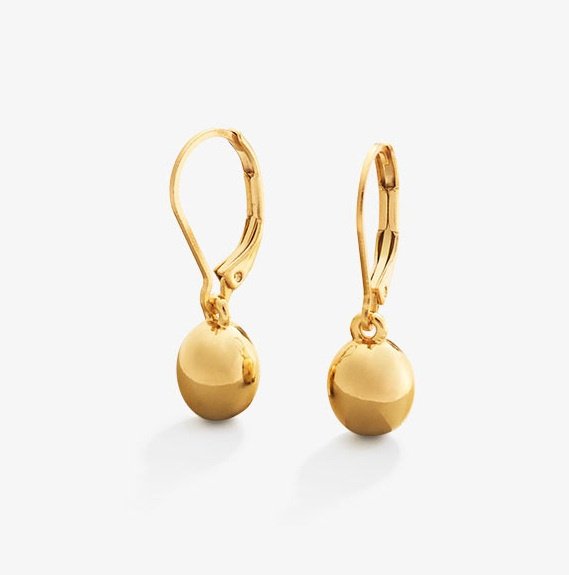 Aretes Orbe Dorada Yanbal
