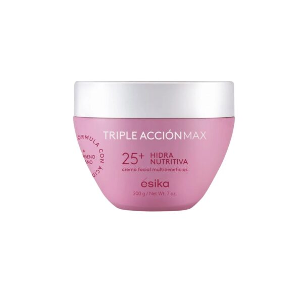 Crema facial Triple Acción Max 25+ Hidra 200g esika