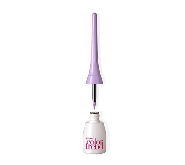 Delineador liqido Color Trend tono Morado Pastel 3ml Avon