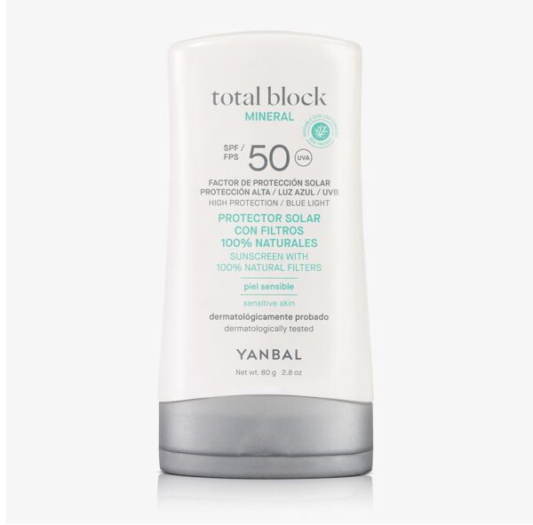 Protector Solar Total Block Mineral 80g Yanbal