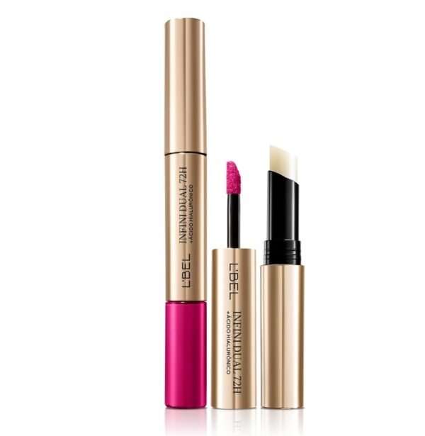 Labial Liquido Infini Dual tono Rose Elegance Lbel