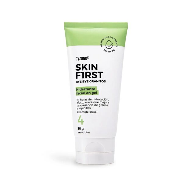 Hidratante Facial en gel Bye Bye Granitos Skin First 50g Cyzone