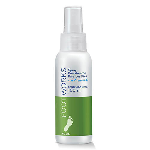 Spray Desodorante para Pies 3 en 1 Foot Works 100ml Avon Spray Desodorante para Pies 3 en 1 Foot Works 100ml Avon