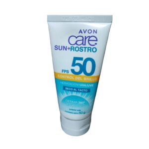 Protector Solar Care Sun Rostro FPS 50 Control Brillo 50g Avon Protector Solar Care Sun Rostro FPS 50 Control Brillo 50g Avon