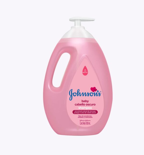 Shampoo Baby cabello oscuro con extracto Mora 1L Johnsons