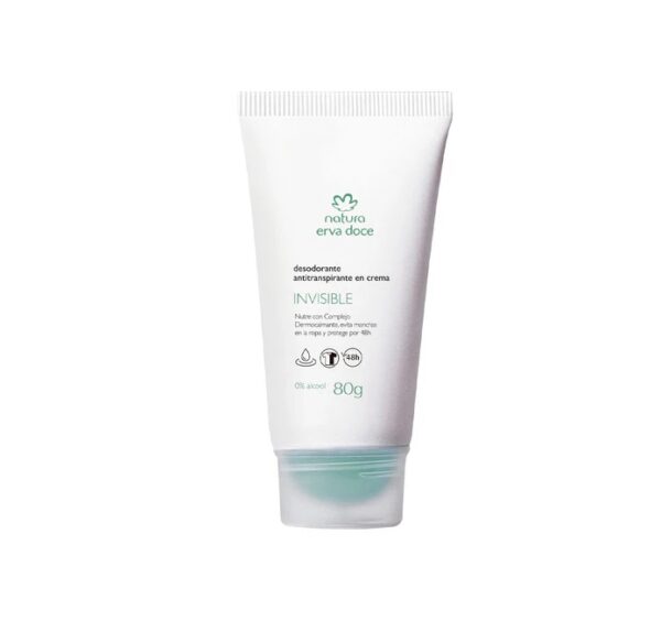 Desodorante Crema Erva Doce Invisivel 70ml Natura
