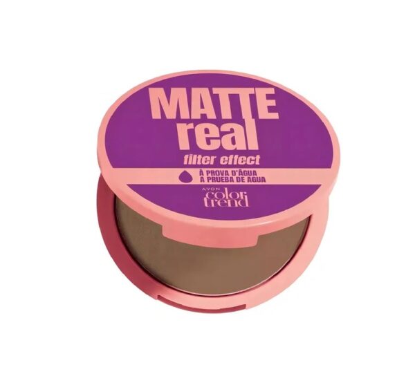 Polvo compacto Matte Real tono Medio Avon