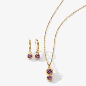 Set Collar + Aretes Nordia Rose Yanbal