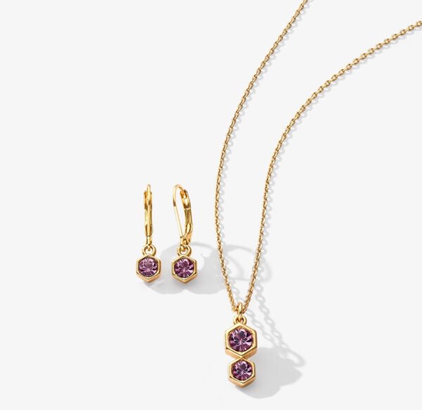 Set Collar + Aretes Nordia Rose Yanbal