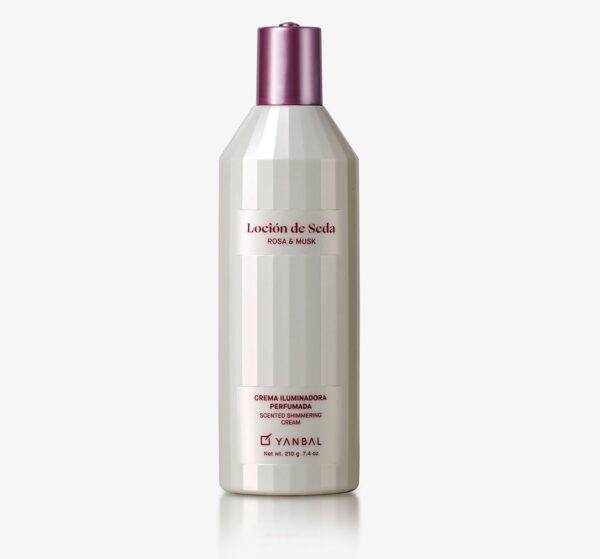 Locion de Seda Rosa & Musk Crema Iluminadora 210g Yanbal