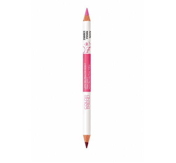 Lapiz Delineador doble para Ojos Color Trend tonos Marsala-Rosa 0.96g Avon