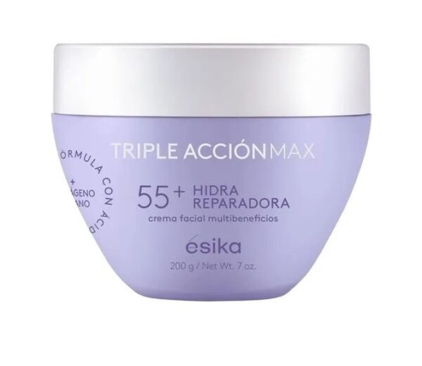Crema facial Triple Acción 55+ Hidra Reparadora 200g esika Crema facial Triple Acción 55+ Hidra Reparadora 200g esika