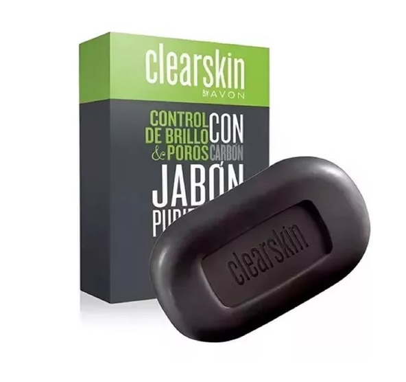Jabon purificante Clearskin Control Brillo y Poros 80g Avon