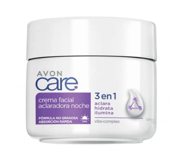 Crema Facial Care 3 en 1 Acladora Noche 100g Avon