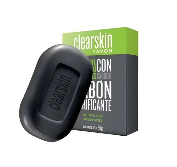 Jabón Exfoliante Combate puntos negros Clearskin 70g Avon