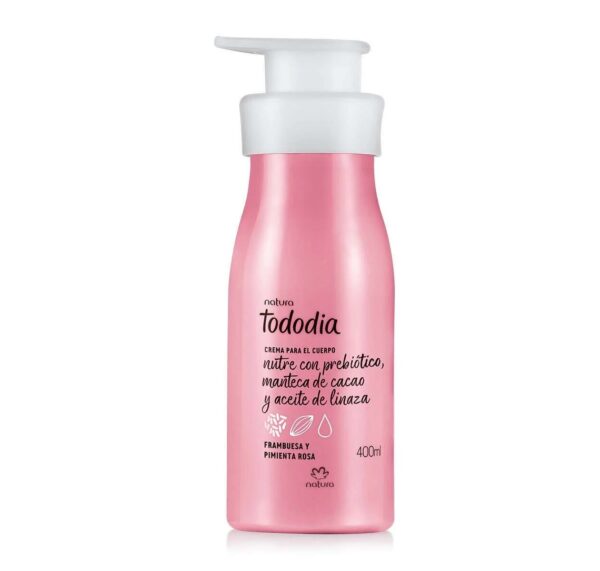 Crema Corporal Tododia Frambuesa y Pimienta Roja 400ml Natura