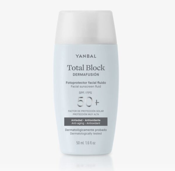 Protector solar Total block Dermafusion Antiedad Matificante 50+ 50ml Yanbal
