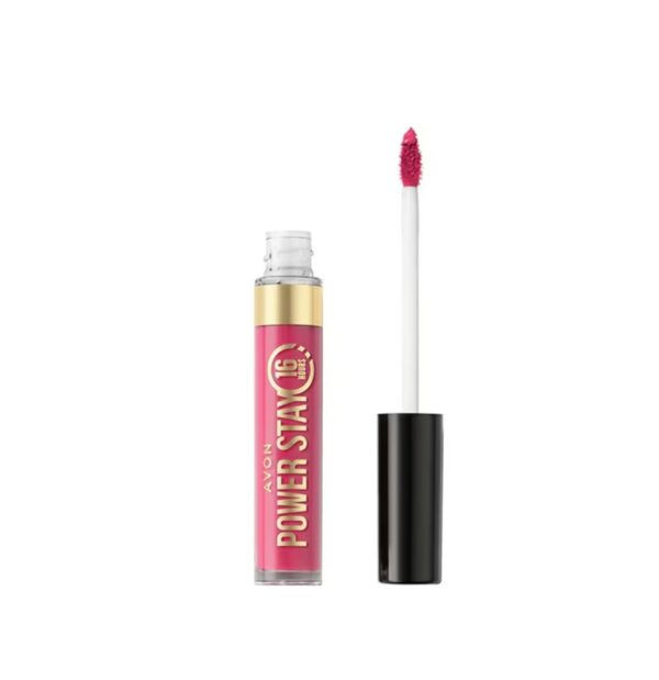 Labial liquido Power Stay tono Relentless Rose Avon