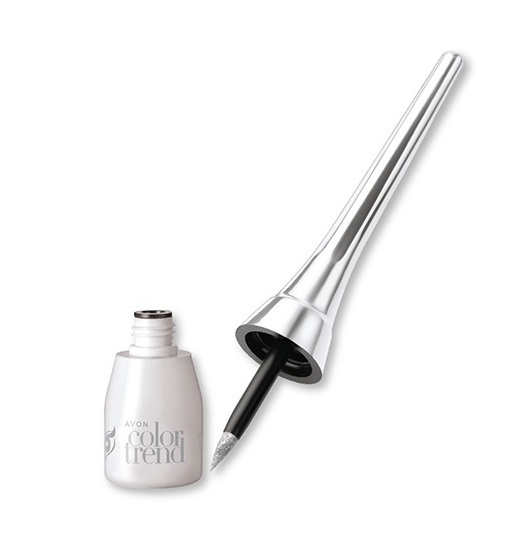 Delineador Liquido para Ojos Color Trend tono Plata Metalico 3ml Avon Delineador Liquido para Ojos Color Trend tono Plata Metalico 3ml Avon